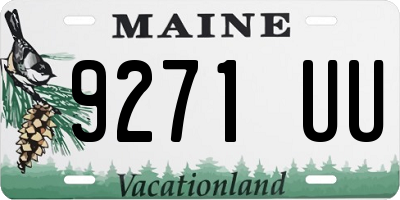 ME license plate 9271UU