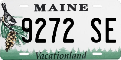 ME license plate 9272SE