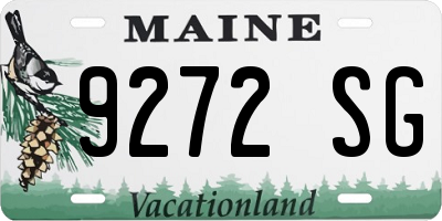 ME license plate 9272SG