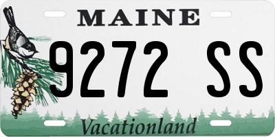 ME license plate 9272SS