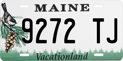ME license plate 9272TJ