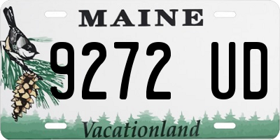 ME license plate 9272UD