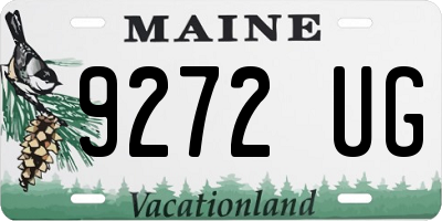 ME license plate 9272UG