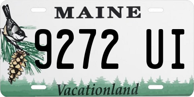 ME license plate 9272UI