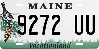 ME license plate 9272UU