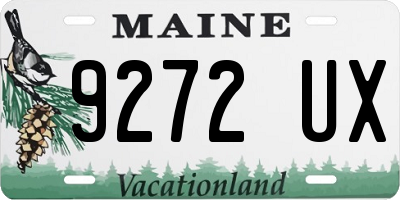 ME license plate 9272UX