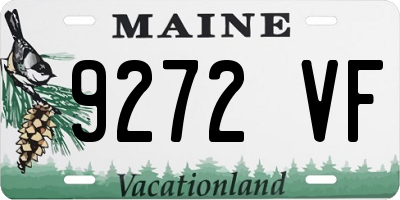 ME license plate 9272VF