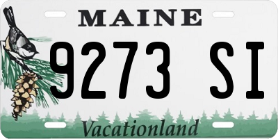 ME license plate 9273SI
