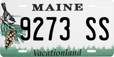 ME license plate 9273SS