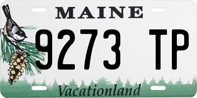 ME license plate 9273TP