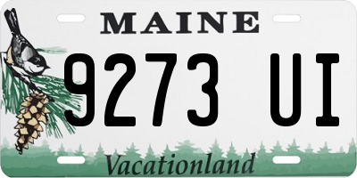 ME license plate 9273UI