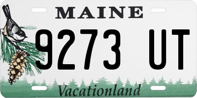 ME license plate 9273UT