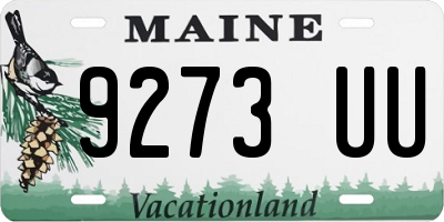 ME license plate 9273UU