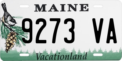ME license plate 9273VA