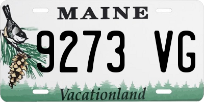 ME license plate 9273VG