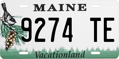 ME license plate 9274TE