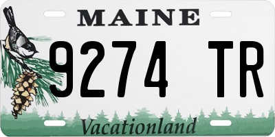 ME license plate 9274TR