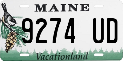 ME license plate 9274UD