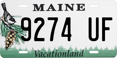 ME license plate 9274UF