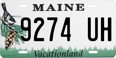 ME license plate 9274UH