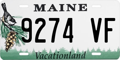 ME license plate 9274VF