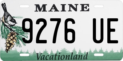 ME license plate 9276UE