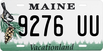 ME license plate 9276UU