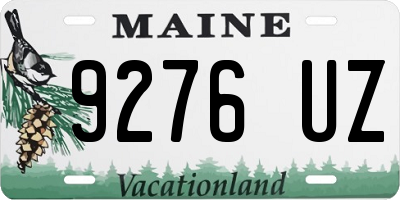 ME license plate 9276UZ