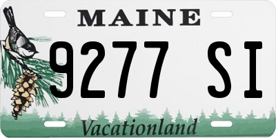 ME license plate 9277SI