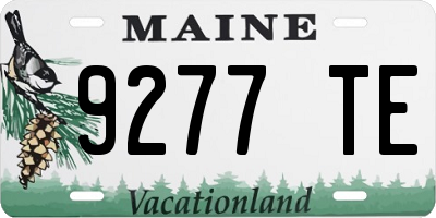 ME license plate 9277TE