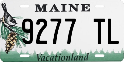 ME license plate 9277TL