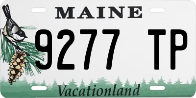 ME license plate 9277TP