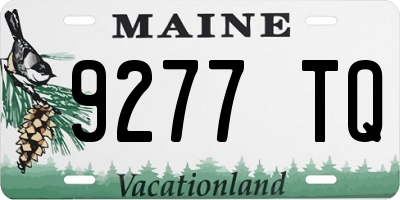 ME license plate 9277TQ