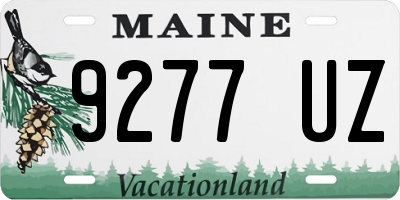 ME license plate 9277UZ
