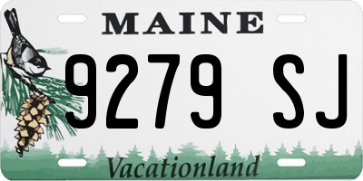 ME license plate 9279SJ