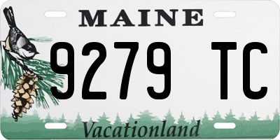 ME license plate 9279TC
