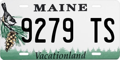 ME license plate 9279TS