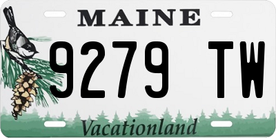 ME license plate 9279TW