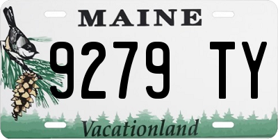 ME license plate 9279TY