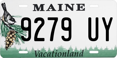 ME license plate 9279UY