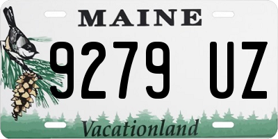 ME license plate 9279UZ