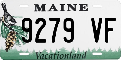 ME license plate 9279VF