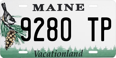 ME license plate 9280TP