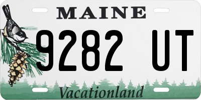 ME license plate 9282UT