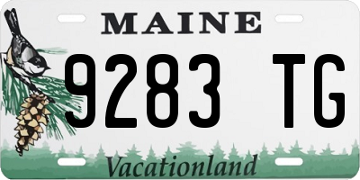 ME license plate 9283TG
