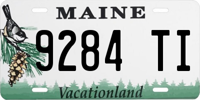 ME license plate 9284TI
