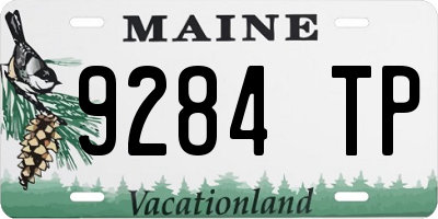 ME license plate 9284TP
