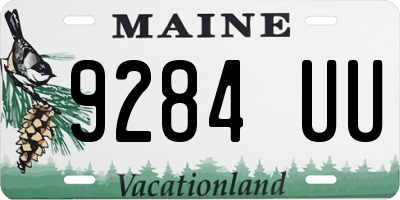 ME license plate 9284UU