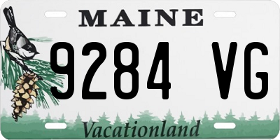 ME license plate 9284VG