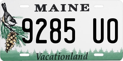 ME license plate 9285UO